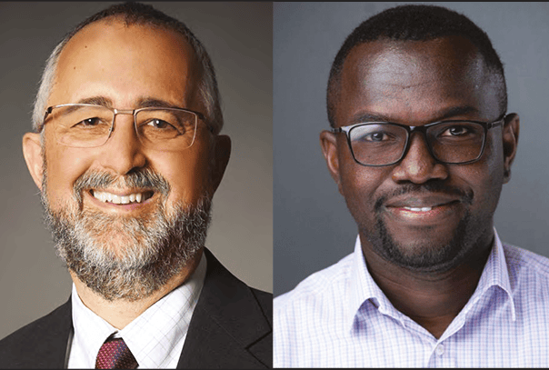 Paul S. Bernstein, MD, PhD (a la izquierda) y Emmanuel K. Addo, OD (a la derecha), expertos en nutrición ocular